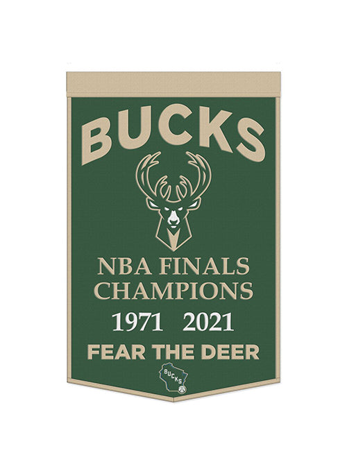 Wincraft 24''x38'' Wool Milwaukee Bucks Champions Banner