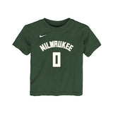 Toddler Nike Damian Lillard Icon Milwaukee Bucks T-Shirt-front