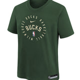 Youth Nike On-Court 2024-25 Legend Practice Milwaukee Bucks T-Shirt-front