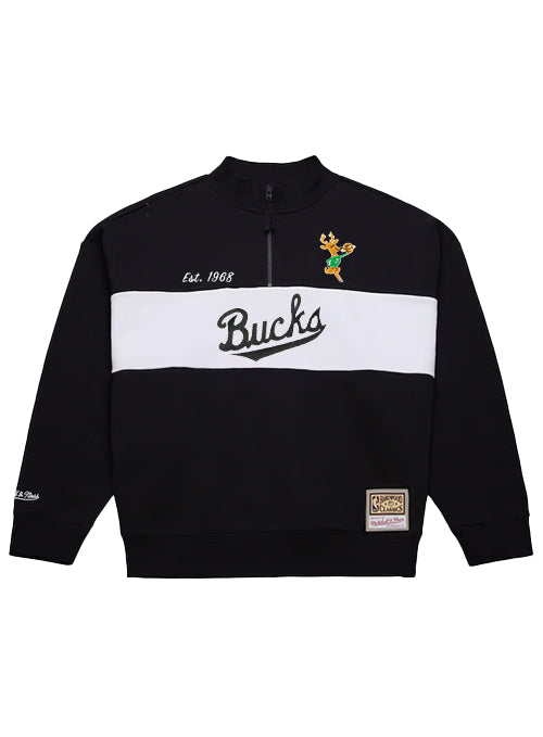 Women's Mitchell & Ness HWC '68 Class Milwaukee Bucks 1/4 Zip