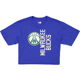 Women's New Era City Edition 2024-25 Wordmark Milwaukee Bucks T-Shirt-front