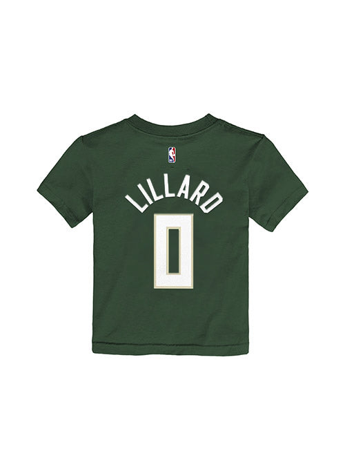 Toddler Nike Damian Lillard Icon Milwaukee Bucks T-Shirt-back