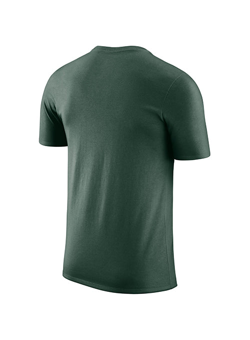 Jordan City Script Green Milwaukee Bucks T-Shirt-back