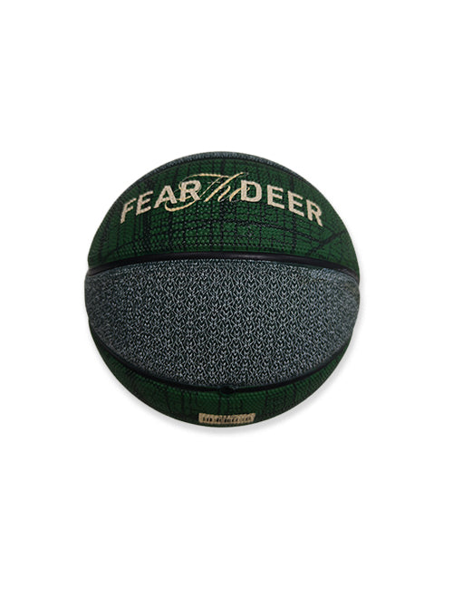 Fear The Deer City Map Milwaukee Bucks Mini Basketball-side 2