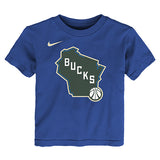 Juvenile Nike 2024-25 City Edition Essential Logo Milwaukee Bucks T-Shirt