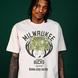 Bucks In Six x Staple City to City Milwaukee Bucks T-Shirt- model shot