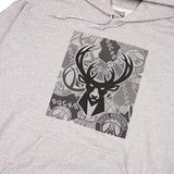 Item Of The Game Tonal Logos Milwaukee Bucks Hooded Sweatshirt-closeup