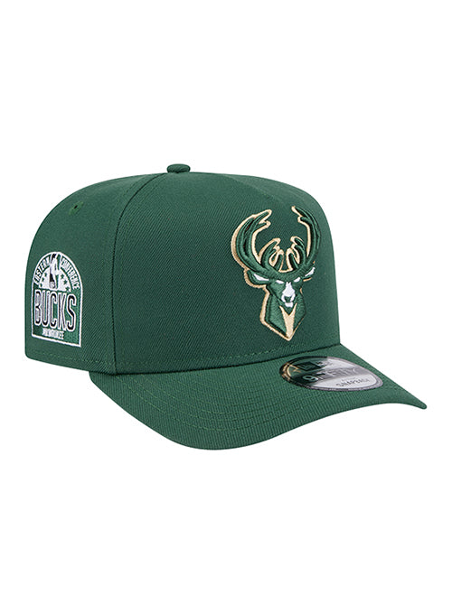 Youth New Era 9Seventy Conference Patch Milwaukee Bucks Snapback Hat-right