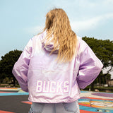 Women's Pro Standard Hologram Anarok Milwaukee Bucks Jacket-back