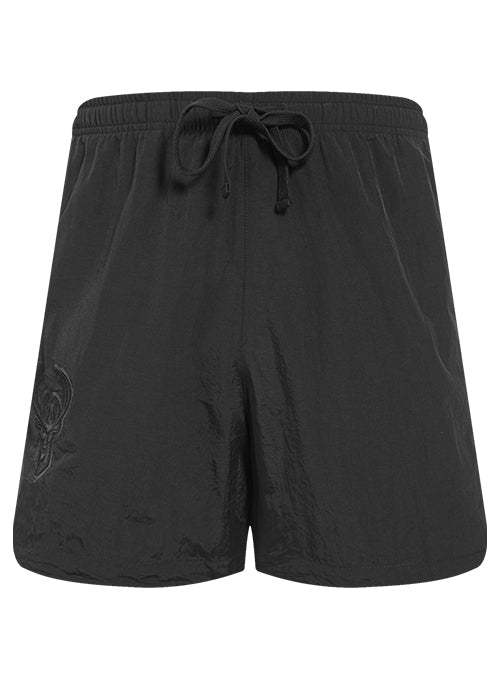 Pro Standard Neutral Black Milwaukee Bucks Woven Shorts-front