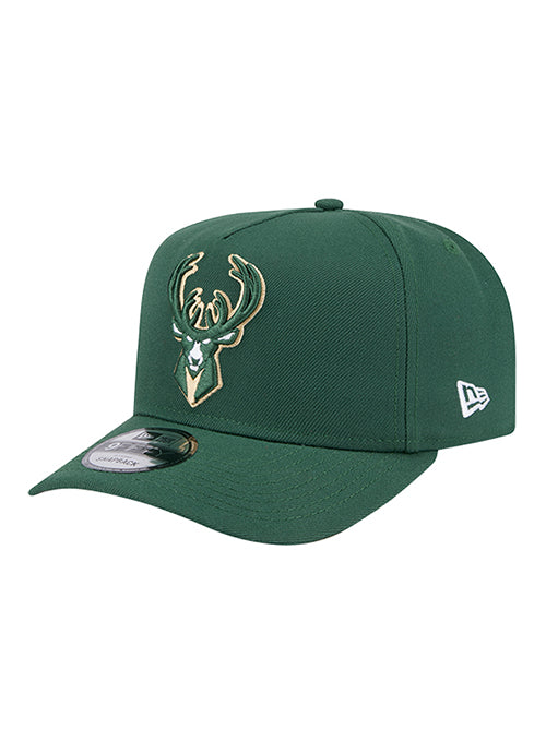 Youth New Era 9Seventy Conference Patch Milwaukee Bucks Snapback Hat-left