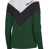 Women's Wear By Erin Andrews Chevron Milwaukee Bucks Long Sleeve T-Shirt-back