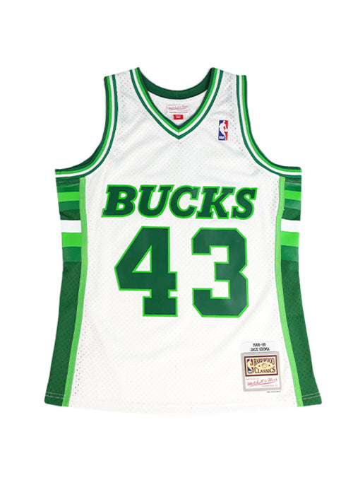 Mitchell & Ness HWC' 88 Jack Sikma Milwaukee Bucks Swingman Jersey-front