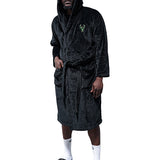 ISlide Phantom Milwaukee Bucks Robe & Slide Bundle-model, adult
