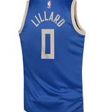 Youth Nike 2024-25 City Edition Damian Lillard Milwaukee Bucks Swingman Jersey-back