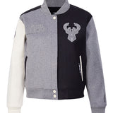 Women's Pro Standard Reverse Terry Milwaukee Bucks Varsity Wool Jacket-front