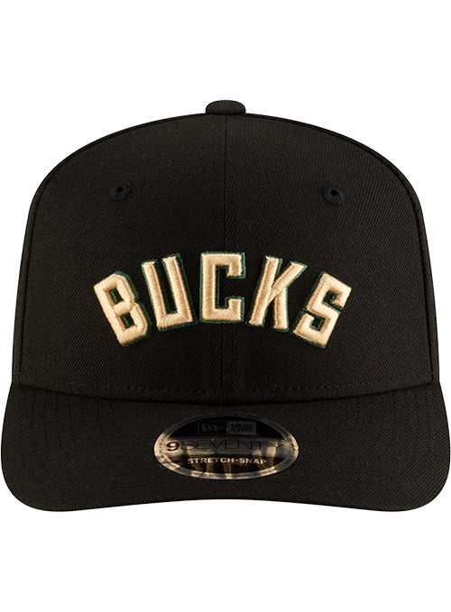 New Era 2022 Statement Edition 9Seventy Milwaukee Bucks Snapback Hat-front