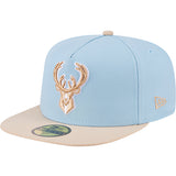 New Era 59Fifty Color Pack 2-Tone Blue Milwaukee Bucks Fitted Hat-left