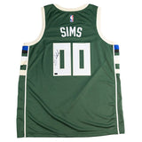 Signed Nike 2022 Icon Edition Jericho Sims Milwaukee Bucks Swingman Jersey-back