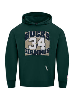 Pro Standard Made To Play Giannis Antetokounmpo Milwaukee Bucks Hooded Sweatshirt-front