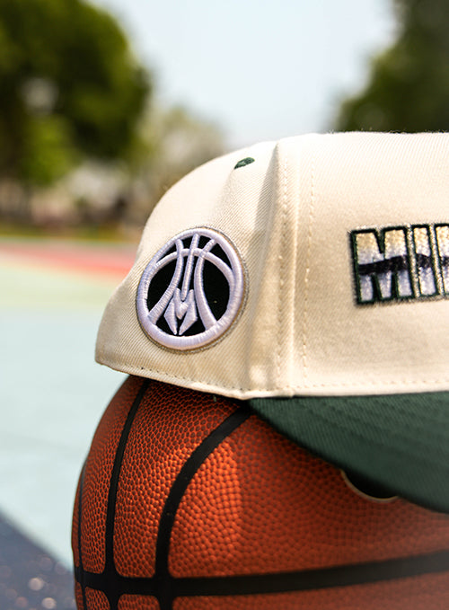 Pro Standard Chromatic Milwaukee Bucks Pinch Front Snapback Hat- patch