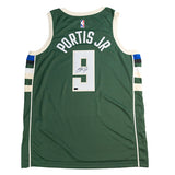 Signed Nike 2022 Icon Edition Bobby Portis Jr. Milwaukee Bucks Swingman Jersey=back