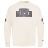 Pro Standard Reverse Terry Milwaukee Bucks Crewneck Sweatshirt-front