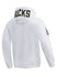 Pro Standard Logos White Milwaukee Bucks Hooded Sweatshirt - Back Right View