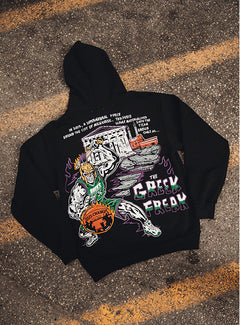 Warren Lotas Greek Freak Milwaukee Bucks Hooded Sweatshirt- Back Side