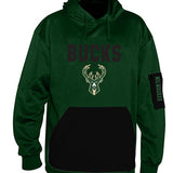 Big & Tall Fanatics Fear The Deer 2 Pockets Milwaukee Bucks Hooded Sweatshirt