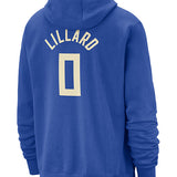 Nike 2024-25 City Edition Damian Lillard Milwaukee Bucks Hooded Sweatshirt-back