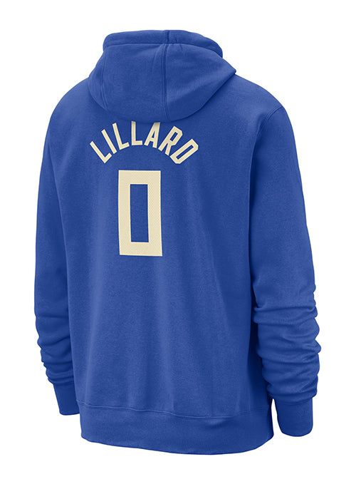 Nike 2024-25 City Edition Damian Lillard Milwaukee Bucks Hooded Sweatshirt-back
