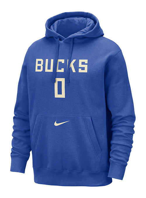 Nike 2024-25 City Edition Damian Lillard Milwaukee Bucks Hooded Sweatshirt-front