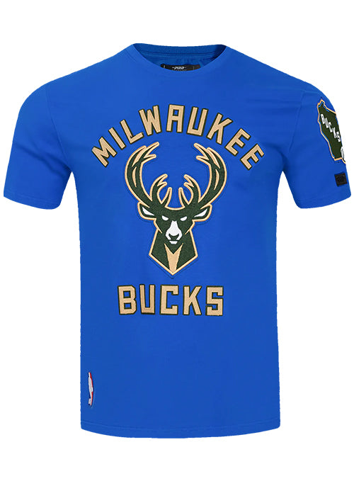 Pro Standard 2024-25 City Edition Wordmark Milwaukee Bucks T-Shirt-front