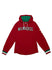 Mitchell & Ness HWC '68 Legendary Slub Red Milwaukee Bucks Long Sleeve Hooded T-Shirt in Red - Front View