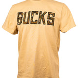 FISLL Digital Camo Cream Milwaukee Bucks T-Shirt - Front View