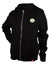 Women's Sportiqe Ally Ball Logo Black Milwaukee Bucks Full-Zip Hooded Sweatshirt- front 