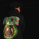 Bucks In Six x Unfinished Legacy Dynamic Fusion Milwaukee Bucks Hooded Sweatshirt-back