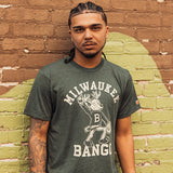 Homage Retro Dancing Bango Milwaukee Bucks T-Shirt-model