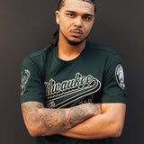 Pro Standard Script Tail Milwaukee Bucks T-Shirt-front 2
