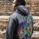Warren Lotas Milwaukee Bucks in Six Myth of Milwaukee Hooded Sweatshirt- photoshoot back