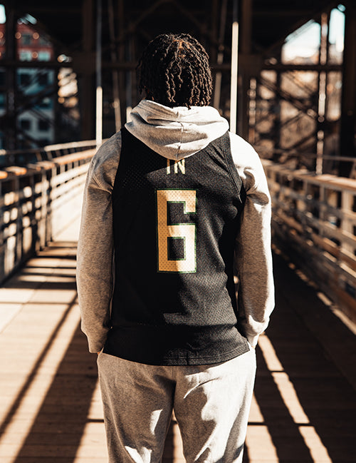 Bucks In Six x Mitchell & Ness Milwaukee Bucks Swingman Jersey- back photoshoot