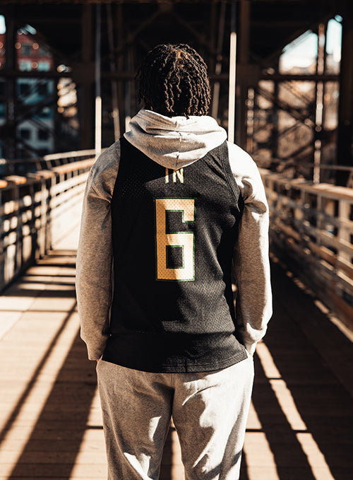 Bucks In Six x Mitchell & Ness Milwaukee Bucks Swingman Jersey- back photoshoot