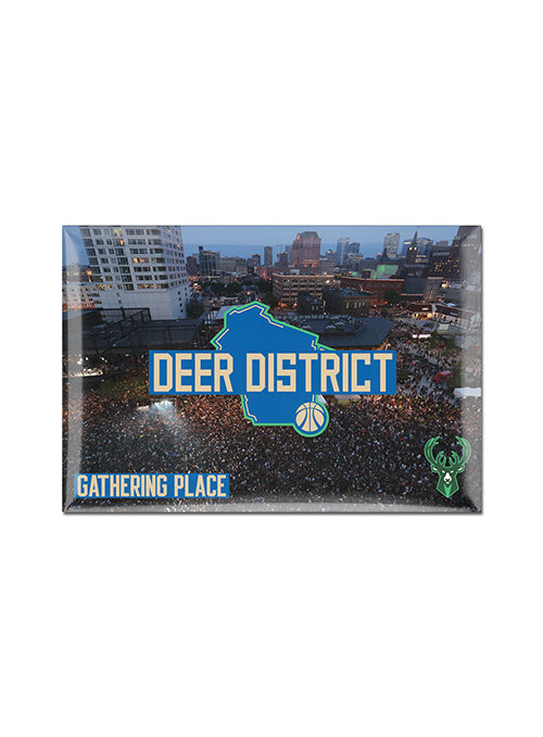 Wincraft 2023-24 City Edition Deer District Milwaukee Bucks Magnet