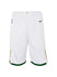 Youth Nike Association Milwaukee Bucks Swingman Shorts in White - Front View