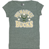 Youth New Era Bucks And Stars Milwaukee Bucks T-Shirt- front
