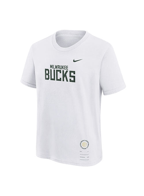Youth Nike Essential BP Global Milwaukee Bucks T-Shirt