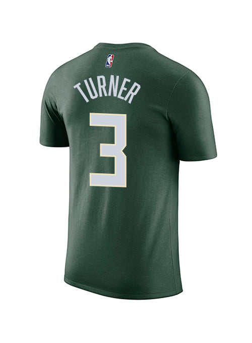Nike 2022 Icon Edition Myles Turner Milwaukee Bucks T-Shirt-back