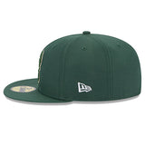 New Era 59Fifty Patch Milwaukee Bucks Fitted Hat In Green - Left Side View