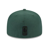 New Era 59Fifty Patch Milwaukee Bucks Fitted Hat In Green - Back View
